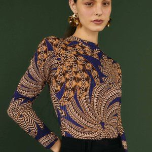 Navy Yawanawa Vanahu Lenzing™ Ecovero™ Viscose Bodysuit